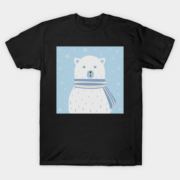 Polar Bear T-Shirt by Kristina Stellar Scandinavian Land